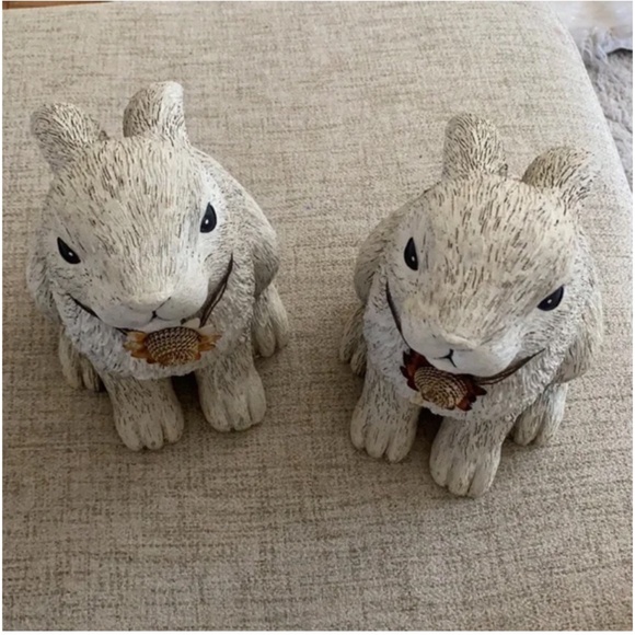 🪞 SET bunny garden figurines keep safe key hideaway set- home & garden - Picture 5 of 5